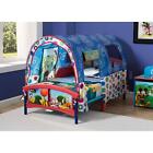 Toddler Bed Mickey Mouse Plastic Canopy Tent Blue Kids Boys Bedroom Furniture