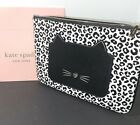 Kate Spade Meow Cat Large Zip Pouch New