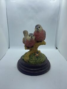 New ListingVintage Set Of Birds Sitting On Branch Figurines Missing Tail One Bird ~5” Tall