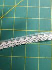 5/8 Inch White Flat Lace Poly 5 Yard Lots. Can be cut larger