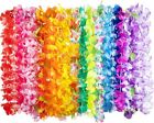 12 Pack Thickened Hawaiian Leis Floral Necklace for Hula Dance Luau Party Favors