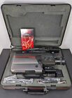 VINTAGE GENERAL ELECTRIC CG-9810 CCD HQ MOVIE VIDEO SYSTEM VHS CAMCORDER W/ CASE