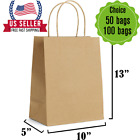 [10 X 5 X 13]- Brown Paper Bags with Handles Bulks.