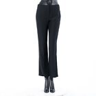ALEXANDER MCQUEEN 950$ Black Trousers / Pants - Crepe Satin Sideband