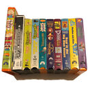 Lot of 10 Kids/Children Vhs tapes TMNT Blue’s Clue’s Rugrats Curious George Dink