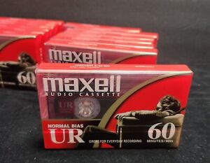 13 New Cases MAXELL Audio Cassette Tape 60 Minutes Normal Bias