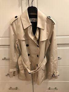 Coach NY Womens Executive Trench Coat Rain Coat Business Coat - Size Extra Small