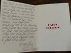 PARK OVERALL VINTAGE HAND SIGNED HOLIDAY CARD AUTOGRAPH #33 FYC