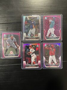 2023 Bowman Chrome Refractor / Serial Numbered Lot of 5 Cards Alvarez 100/100