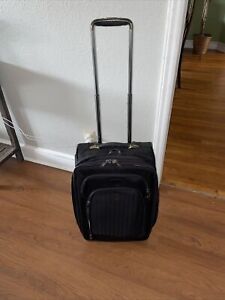 TRAVELPRO CREW Black 25” Upright WHEELED Expandable CARRY ON Suitcase Bag Clean