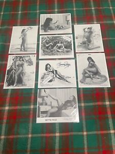 Bettie Page Bunny Yeager Signed Photographs 8 Photos