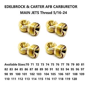 FOR EDELBROCK CFM & CARTER AFB CARBURETOR MAIN JETS 8 PACK