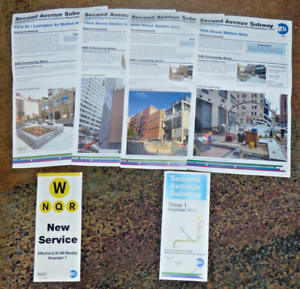 6 ITEMS SECOND AVENUE SUBWAY New York City Pre-Opening 2016 Map Station updates