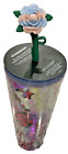 Starbucks Holiday 2023 Tumbler Cup Silicone Straw Topper 24 oz NWT Screw Lid