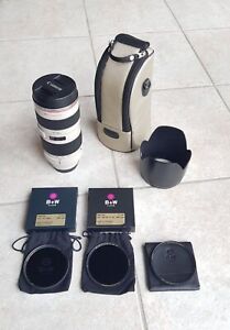 Canon EF 70-200mm f/2.8L USM Telephoto Zoom Lens with Lens Case and Lens Hood