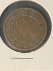 1859 Canada 1C Large Cent Coin Victoria