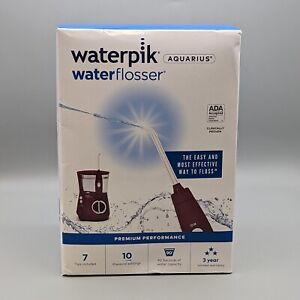 New Waterpik Aquarius Water Flosser Professional WP-669CD Burgundy