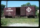 Railroad Slide - Erie Lackawanna #70414 Box Car 1977 Clarendon Hills IL Freight