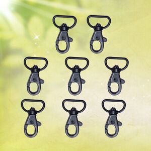 8pcs Keychain Hooks with Swivel D-rings Heavy Duty Snap Lobster Claw Clasp