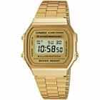 Casio Vintage A168WG-9 GOLD Stainless Steel Digital Casual Watch Alarm Stopwatch
