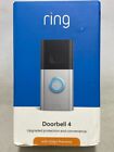 NEW OPEN BOX RING VIDEO DOORBELL 4 POWERED BY RECHARGEABLE BATTERY O (UD8021729)