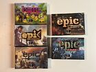 5 Board Game Lot, Tiny Epic Dinosaurs, Pirates, Vikings, Zombies, Western Deluxe