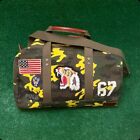Polo Ralph Lauren Tiger Army Flag Patch Yellow Camo Canvas Duffle Bag Rare