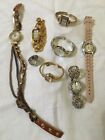 Lot of 8  Older Vintage Women's  Wrist Watches - ring watch