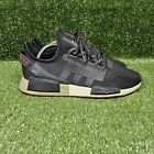 Adidas NMD R1 V2 Core Black Gold Metallic Athletic Sneakers Mens Size US 10.5