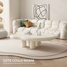 GUYII Small Center Table  White Coffee Table For Sofa Side Table Cloud Table
