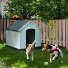 New ListingMEDIUM Plastic Dog House Outdoor Indoor Doghouse Puppy Shelter House