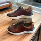 Clarks Mens Sprint Lite Lace Up Tan Leather Comfort Leather Sneakers NEW 8 M