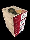 LG 3D Glasses AG-S100 Lot Of 4 Glasses & Charging Cables !