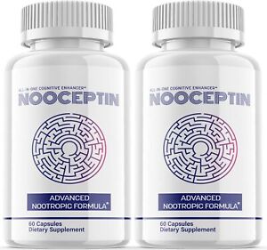 Nooceptin Nootropic Pills - Nooceptin Supplement For Brain Health - 2 Pack