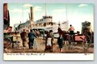 Sag Harbor Long Island New York, Bycycles, Horse, Buggy Greenport Ship Postcard