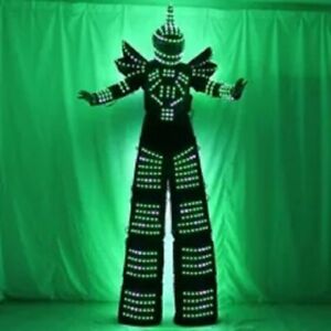 LED Robot Costume big Suits  Rainbow  -Included Laser Gloves included shipping