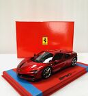 1/18 BBR Deluxe Ferrari SF90 Spider Closed Roof Rosso Fuoco Limited With Case