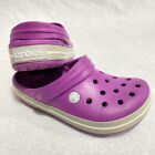 Crocs Crocband Platform Clogs Slip On Shoes Women’s Size 6 Pink Purple