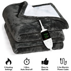 US Heated Throw Blanket Electric Blanket Queen Plush Throw with Timer 130X150cm