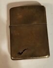 New ListingVINTAGE 1932-1988 SOLID BRASS PIPE ZIPPO LIGHTER PA With CASE WIND PROOF
