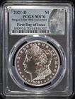 2021-D .999 Silver Morgan Dollar 100th Anniversary PCGS MS70 First Day of Issue