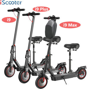 iScooter Adults Electric Scooter Long Range High Speed Urban Commuter With Seat