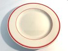 Homer Laughlin America’s Diner Restaurant Ware Red Stripe DINNER PLATE 10-5/8”