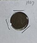 1907 Indian Head Cent Full Liberty US Coin