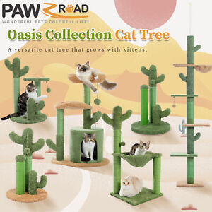 PAWZ Road Cactus Cat Tree Tower Scratching Post Furniture for Large Cat or Kitty