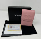 Chanel Pink Cigarette Holder/ Card Cash Case Excellent Condition