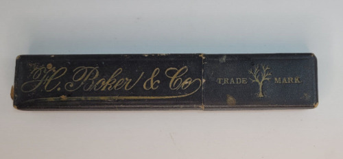 Straight Razor Box, Antique Early 1900's H. Boker & Co. Box Only