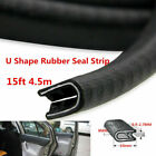 Waterproof 4.5m Rubber Moulding Car Door Edge Seal Strip Pinchweld Trim Sealing (For: More than one vehicle)
