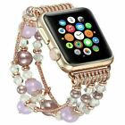 Bling Beads Band Bracelet For Apple Watch Series 5 4 3 2 1 38mm 42mm 40mm 44mm
