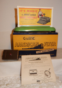 American Flyer Very Rare 577 Royal Typewriter Whistle Billboard Close to New OB